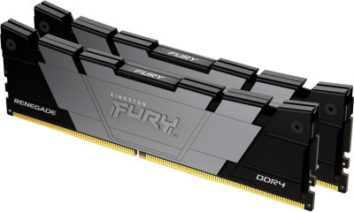 Акція на Kingston Fury 16 Gb (2x8GB) DDR4 4800 MHz Renegade Black KF448C19RB2K2/16 від Stylus