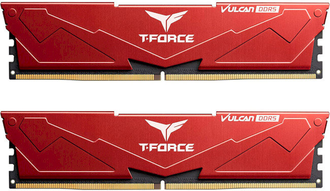 

Team 32 Gb (2x16GB) DDR5 6000 MHz T-Force Vulcan Red (FLRD532G6000HC38ADC01)