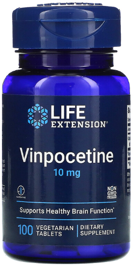 

Life Extension Vinpocetine Винпоцетин 10 мг 100 вегетарианских таблеток