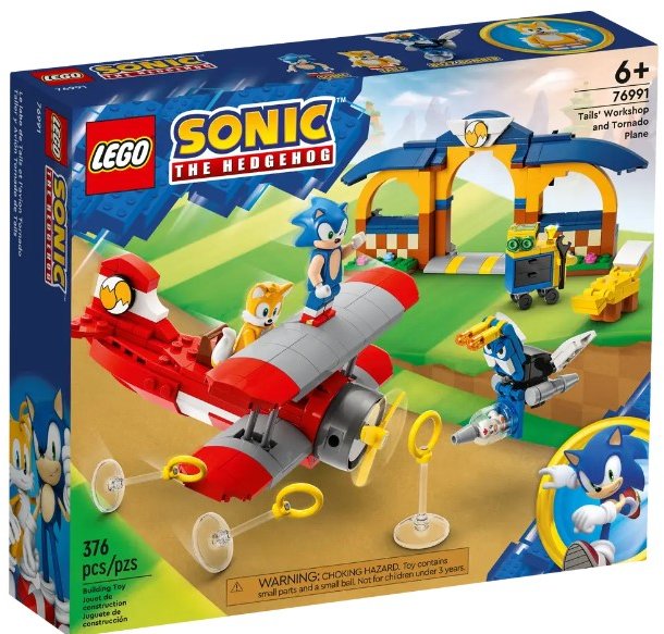 

Конструктор Lego Ideas Sonic the Hedgehog Мастерская Тейлза и самолет Торнадо (76991)