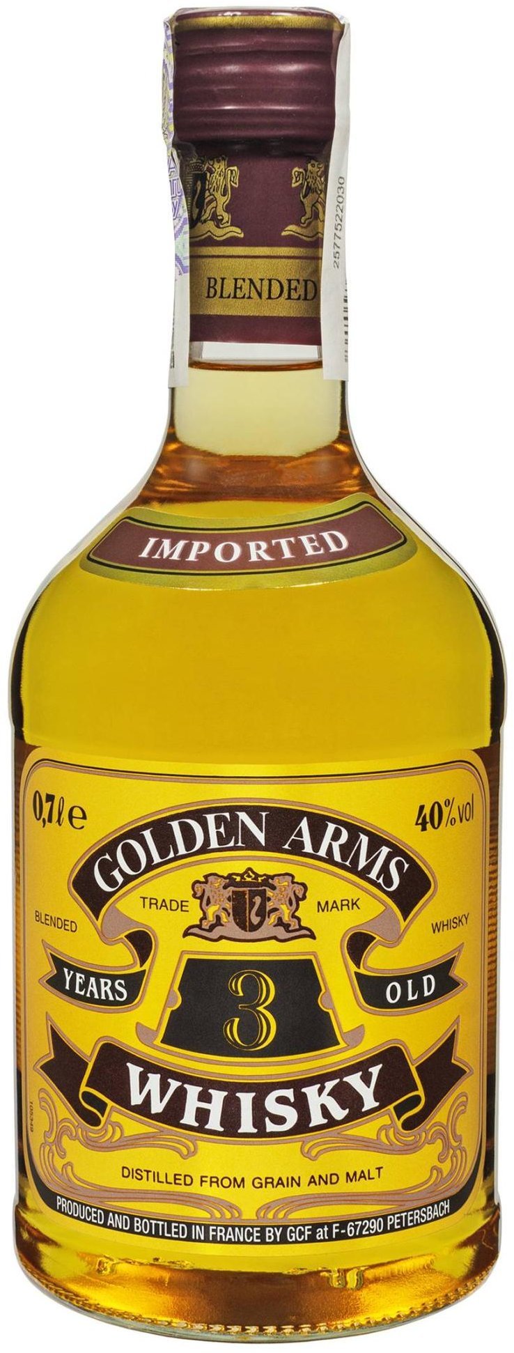 

Віскі Golden Arms 3 Yo Blended Scotch Whisky 40% 0.7 л (FSH_3228825121077)