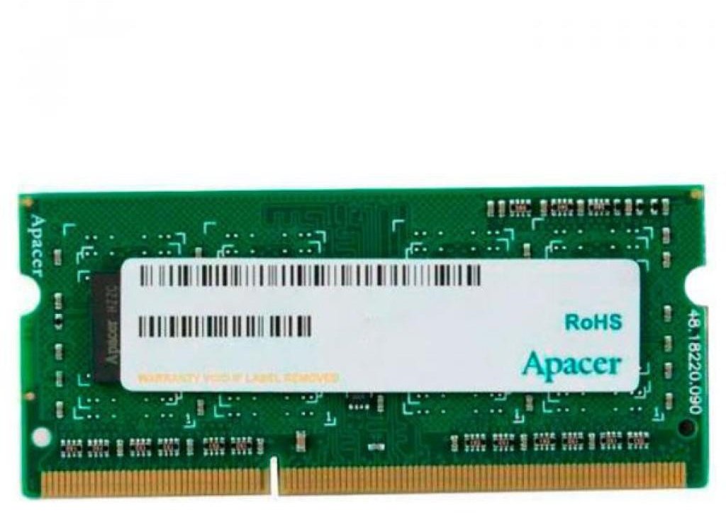 

Apacer DDR3 4Gb 1600MHz SO-DIMM (DS.04G2K.KAM)