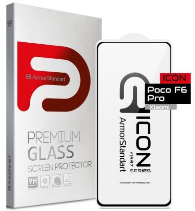 

Armorstandart Tempered Glass Icon Black for Xiaomi Poco F6 Pro (ARM73499)