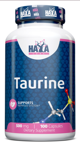 Акція на Haya Labs Taurine 500 мг Таурин 100 капсул від Stylus