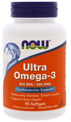 

Now Foods Ultra Omega 3 Fish Oil 90 Sgels Омега 3, риб'ячий жир