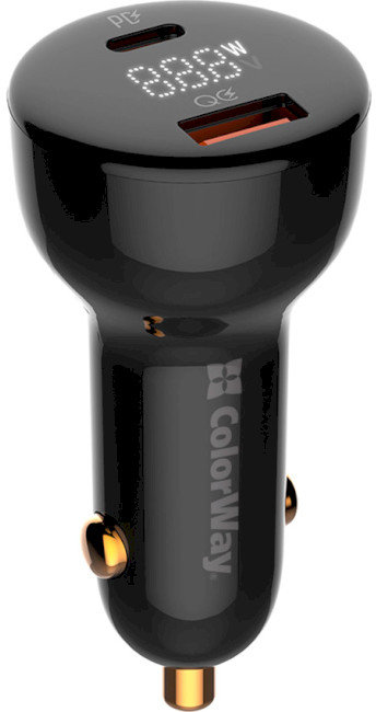 

ColorWay Car Charger USB-C+USB 100W Pd Black (CW-CHA044PD-BK)