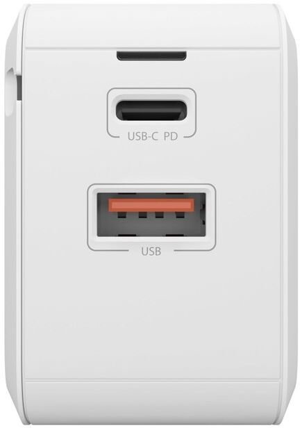 Акція на SwitchEasy Wall Charger Usb and USB-C PowerBuddy 30W White (GS-30-194-12) від Y.UA
