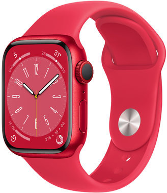 

Apple Watch Series 8 41mm GPS+LTE (PRODUCT) Red Aluminum Case with (PRODUCT) Red Sport Band Approved Вітринний зразок