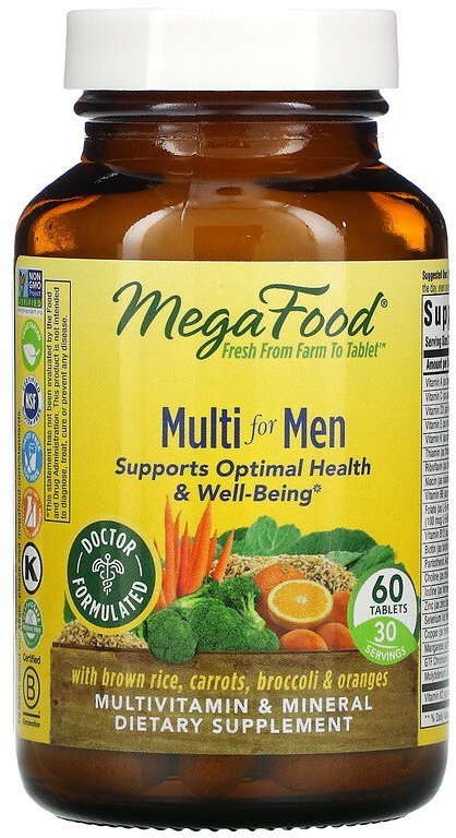 

MegaFood Multi for men Мультивитамины для мужчин 60 таблеток