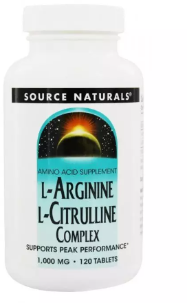 

Source Naturals L-Arginine L-Сitrulline L-аргинин L-Цитруллин 1000 мг 120 таблет