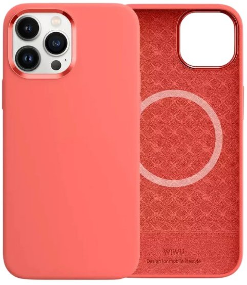 

Wiwu Silicone Magnetic Case Pink Pomelo для iPhone 13 Pro Max