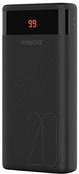 

Romoss Power Bank 20000mAh Ares20PF Black (PAS20-272-2133H)