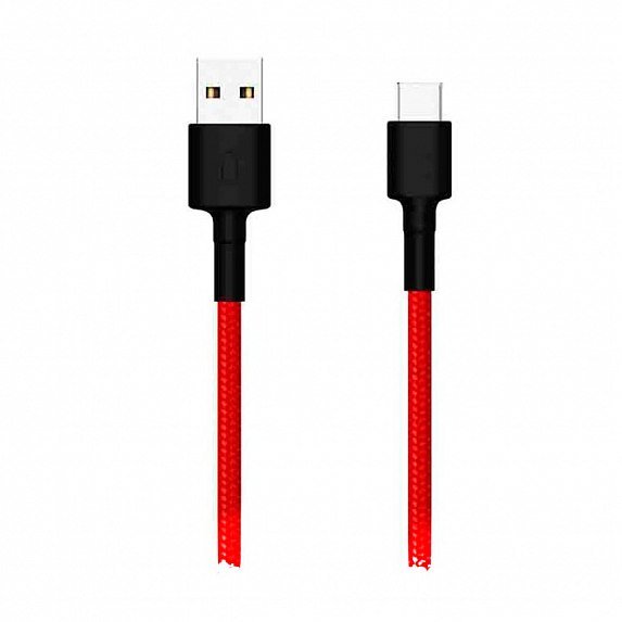 Акція на Xiaomi Usb Cable to USB-C Mi Braided 1m Red (SJV4110GL) від Y.UA