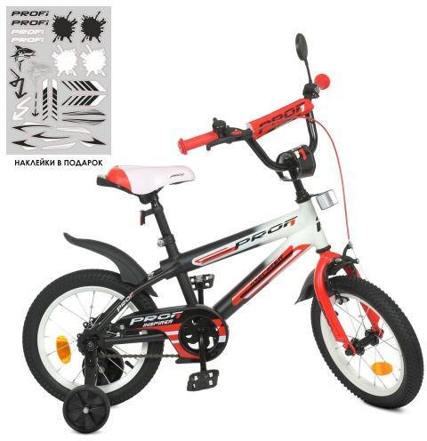 Акція на Велосипед детский Profi Inspirer 14'' черно-белый (Y14325) від Stylus