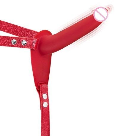 

Страпон с вибрацией Fetish Tentation Vibrating Strap-On with Dildo Red