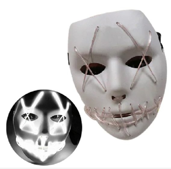 

Неоновая маска для вечеринок с подсветкой Uft Led Mask 1 White