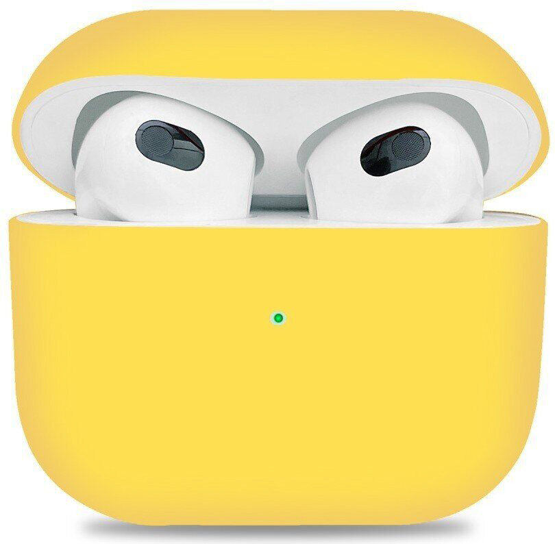 Акція на Чохол для навушників ArmorStandart Ultrathin Silicon Mellow Yellow (ARM60300) для Apple AirPods 3 від Y.UA