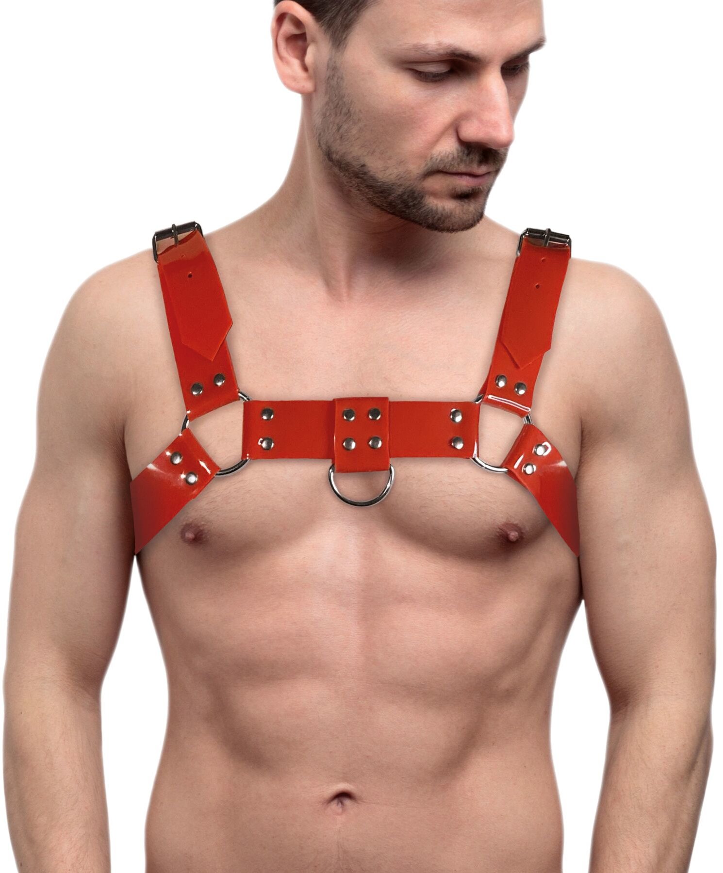 

Чоловічі портупеї на груди Feral Feelings - Bulldog Harness Red