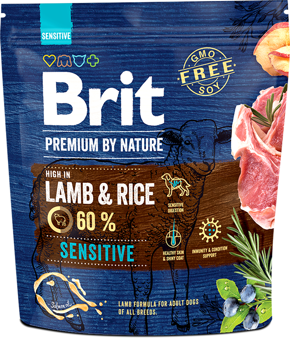 

Сухий корм Brit Premium Dog Sensitive Lamb гіпоалергенний для собак 1 кг (8595602526611)