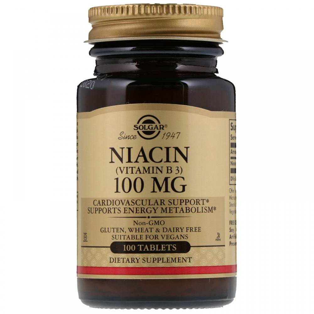 

Solgar Niacin (Vitamin B3) 100 mg 100 Tablets