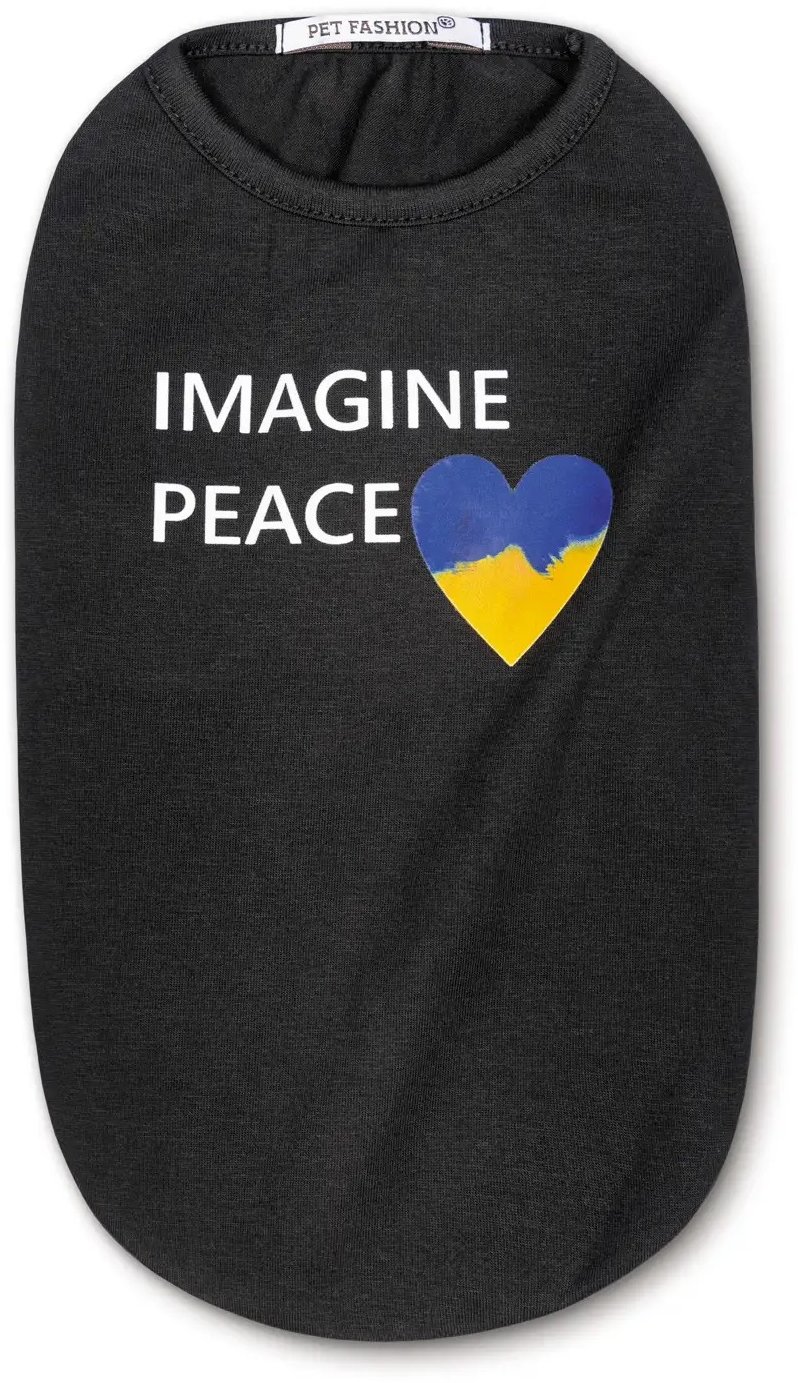 

Борцовка для собак Pet Fashion Imagine Peace размер S черная (4823082428182)