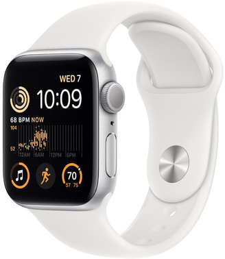 

Apple Watch Se 2 Gps 40mm Silver Aluminum Case with White Sport Band (MNJV3) Approved Вітринний зразок