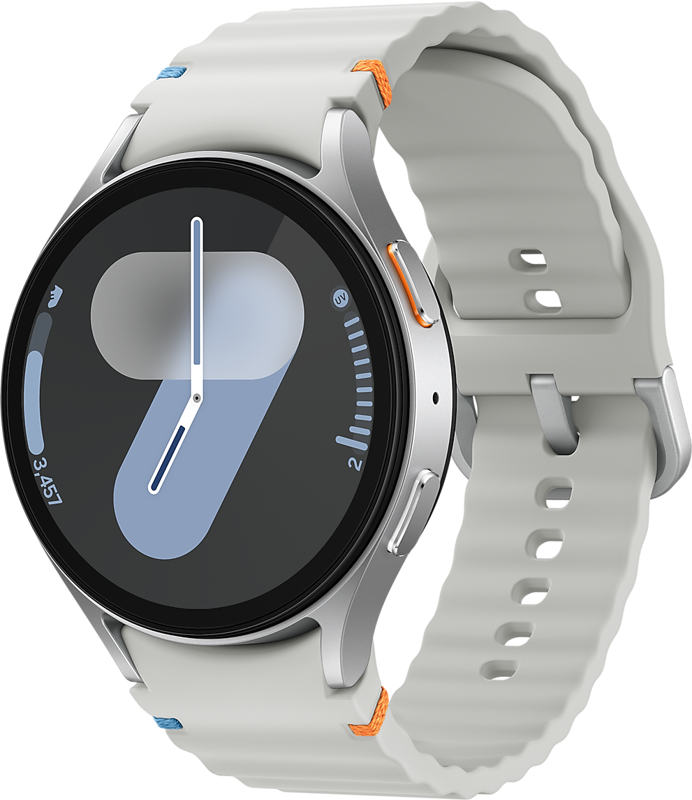 Акція на Samsung Galaxy Watch 7 44mm Silver with Silver Sport Band (SM-L310NZSA) від Stylus