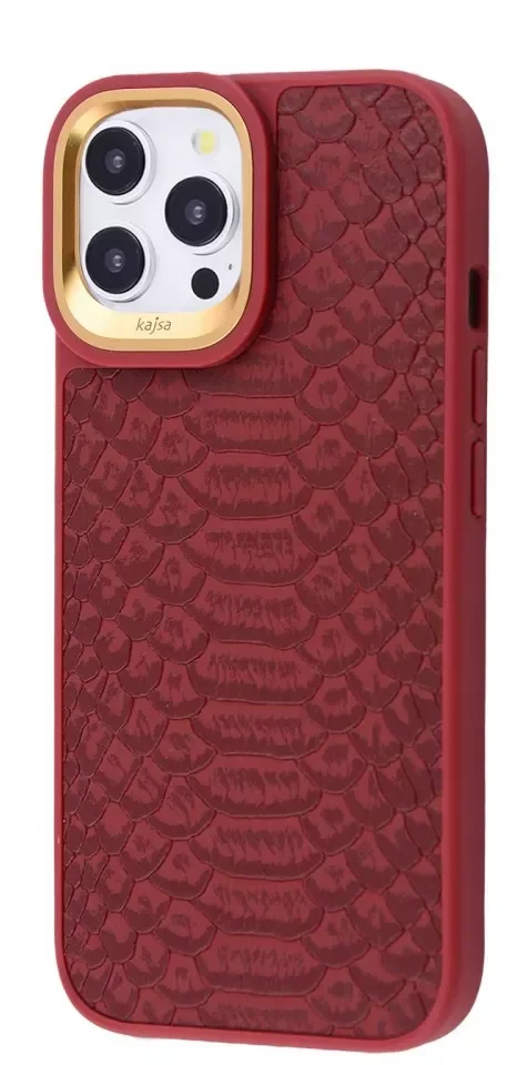 

Kajsa Snake Pattern Burgundy для iPhone 15 Pro