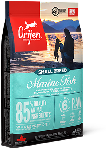 Акція на Сухий корм для собак Orijen Small Breed Marine Fish 4.5 кг (o72253) від Y.UA