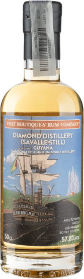 

Ром Diamond Distillery (Savalle Still) Single Distillery Batch 1 - 12 yo 57.8 % 0.5 л (BWQ7489)