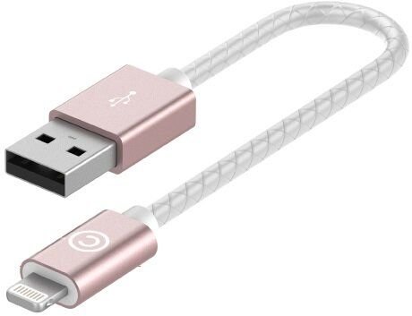 Акція на Lab.C Usb Cable to Lightning Leather 15cm Rose Gold (LABC-510-RG) від Stylus