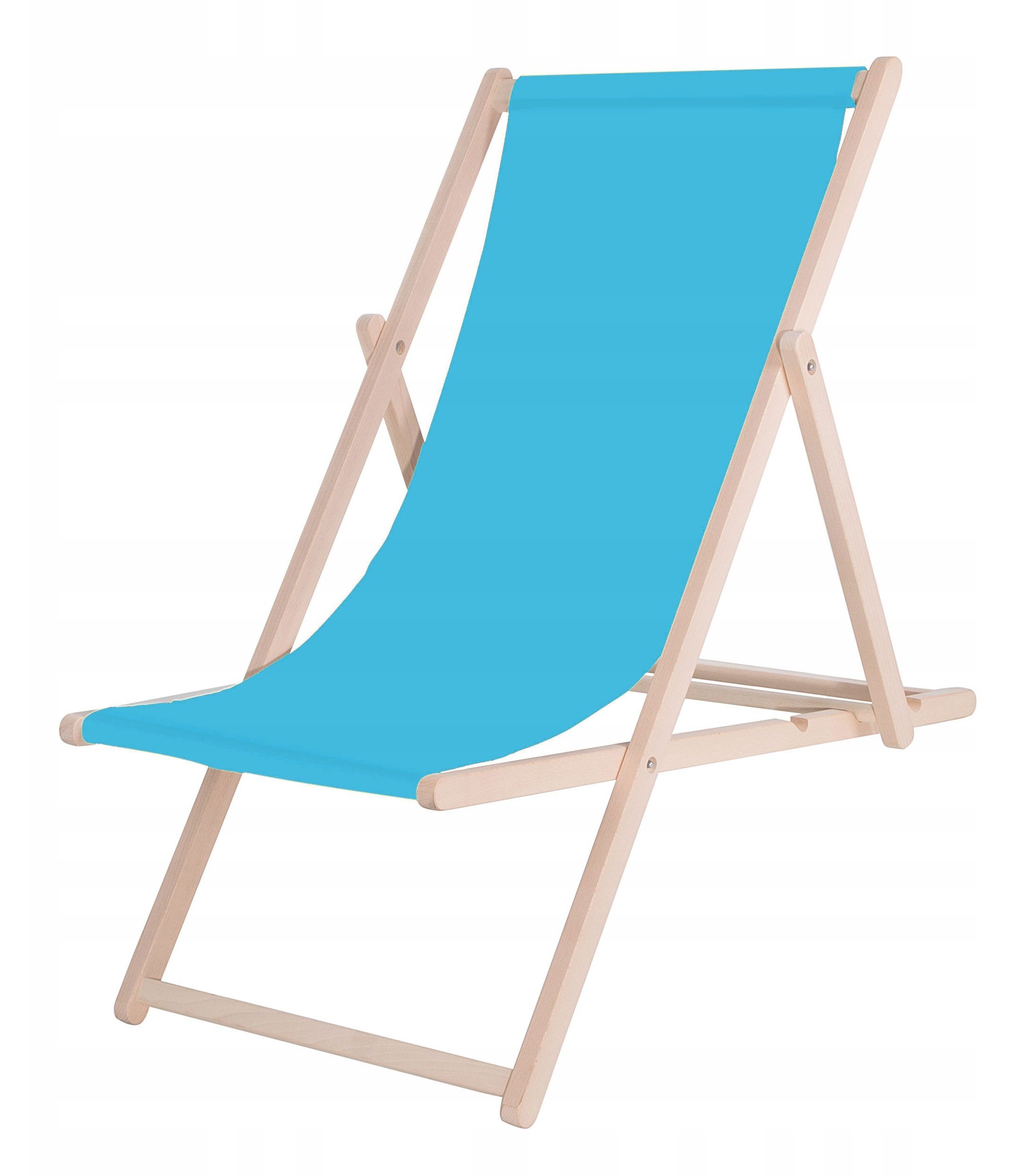 Акція на Шезлонг Springos деревянный для пляжа, террасы и сада (DC0001 BLUE) від Stylus