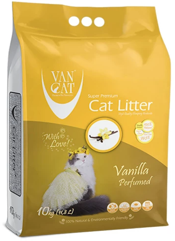 Акція на Бентонітовий наповнювач VanCat Vanilla для котячого туалету 10 кг від Y.UA