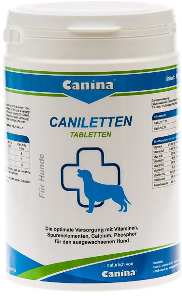 Акція на Вітаміни Canina Caniletten 1000 г 500 таб. комплекс для дорослих собак (4027565120314) від Y.UA