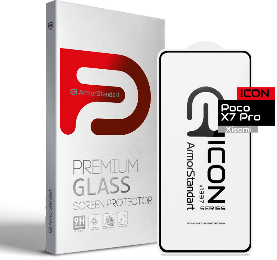 

ArmorStandart Icon Tempered Glass Black для Xiaomi Poco X7 Pro (ARM82713)