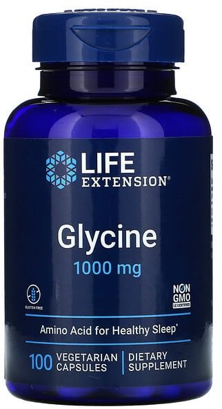 Акція на Life Extension Glycine Глицин 1000 мг 100 капсул від Stylus