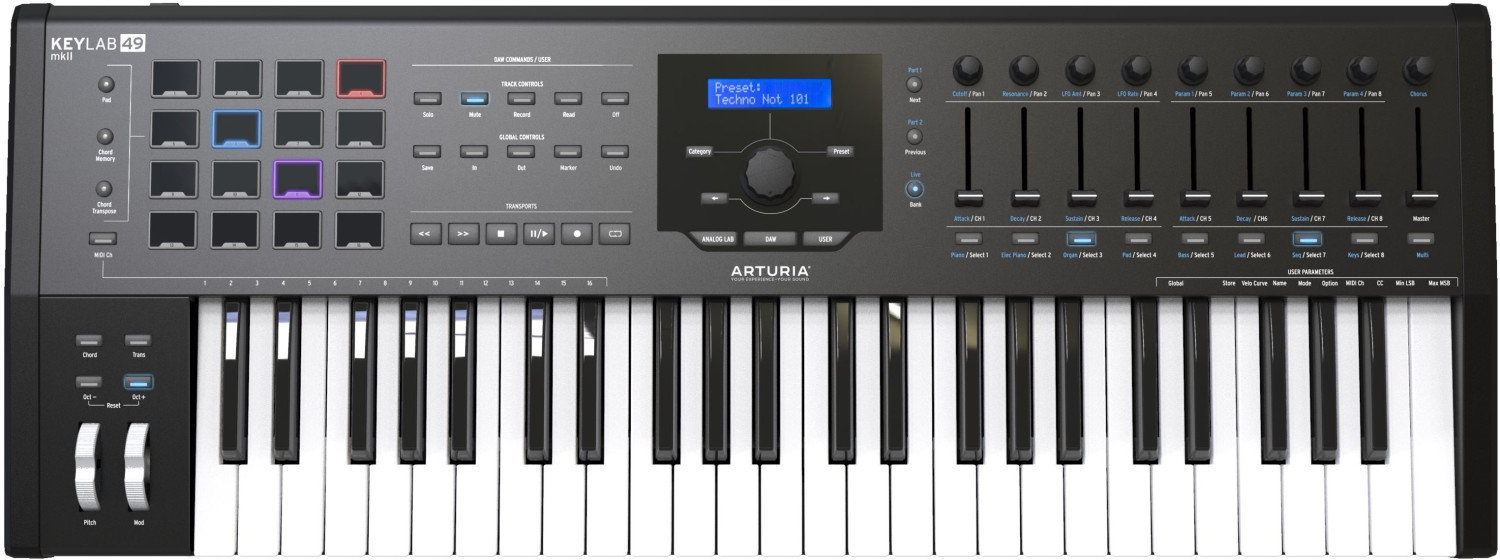 

MIDI-клавіатура Arturia KeyLab 49 MkII Black Edition