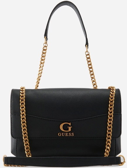 

Женская сумка через плечо Guess Nell Convertible Xbody Flap черная (HWVB8678210-BLA)