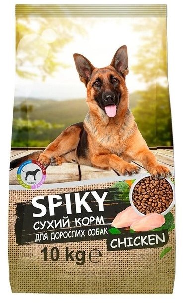 Акція на Сухой корм Spiky Сhicken для собак со вкусом курятины 10 кг (4820259650148) від Stylus