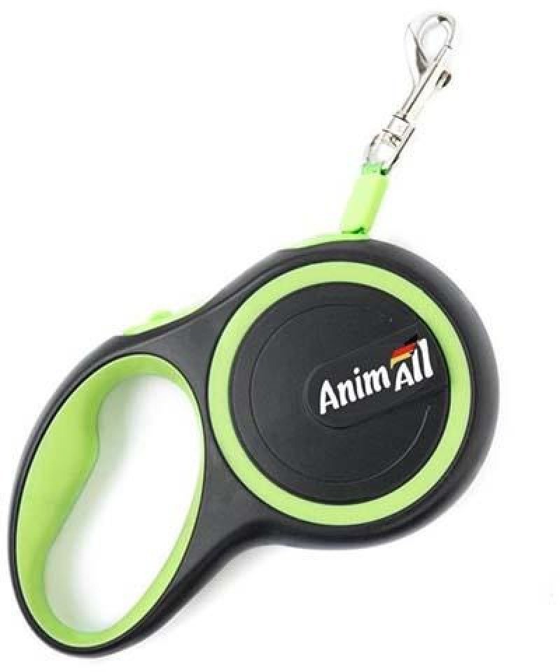 Акція на Поводок-рулетка AnimAll для собак весом до 50 кг 5 м L Салатово-черный (63851) від Stylus