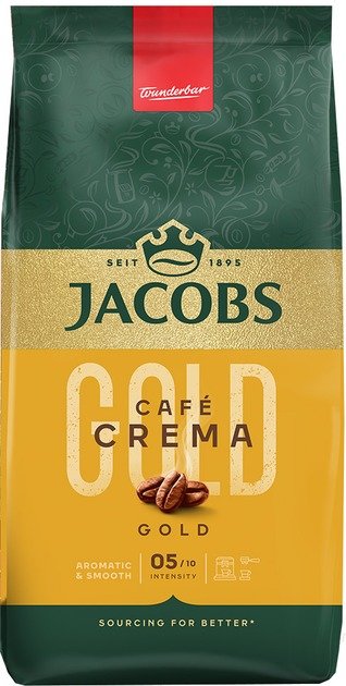 Акція на Кава в зернах Jacobs Cafe Crema 500 г (8711000539156) від Y.UA