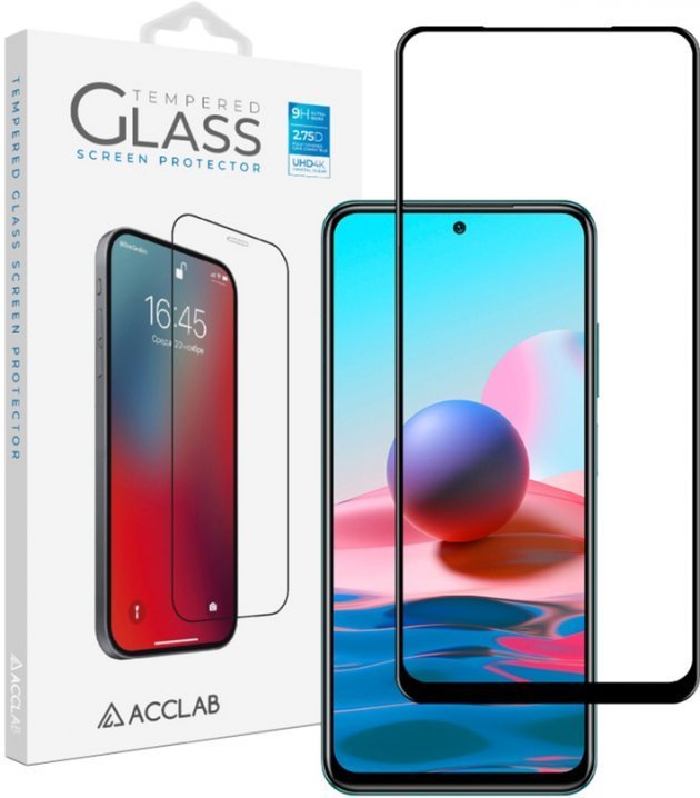 

Acclab Tempered Glass Full Glue Black for Xiaomi Redmi Note 10 / Note 10s / Note 11 / Note 11s