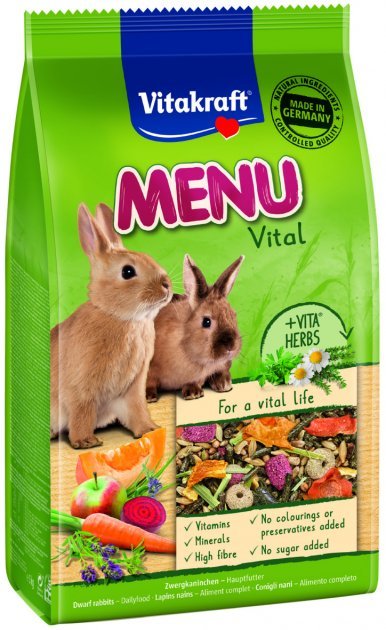 Акція на Корм для кроликов Vitakraft Menu Vital 1 кг (4008239292193) від Stylus