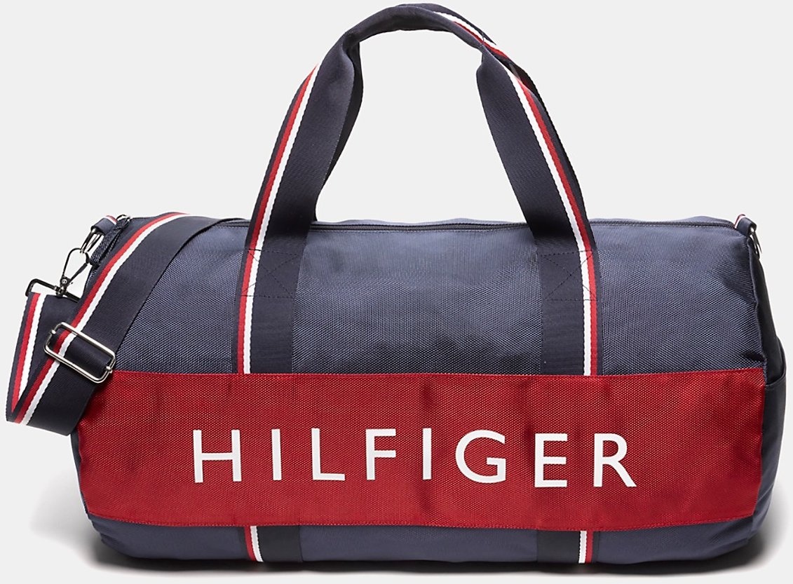 

Мужская спортивная сумка Tommy Hilfiger темно-синяя (604900459913)