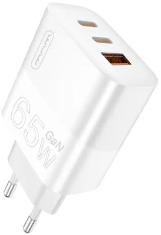 Акція на Wuw Wall Charger USB+2xUSB-C Pd 65W C199 White від Stylus