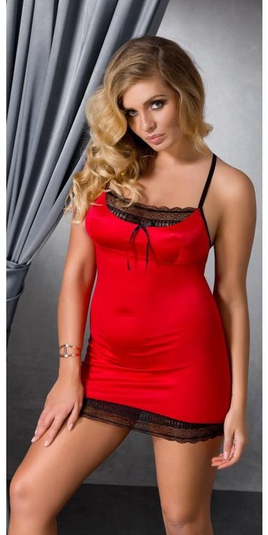 

Сексуальный пеньюар Passion Evane Chemise red 4XL/5XL