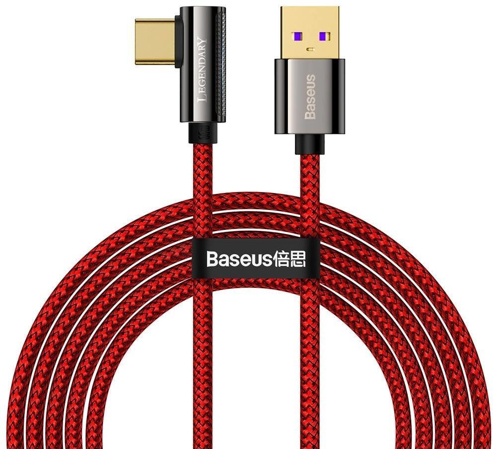 

Baseus Usb Cable to USB-C Legend Elbow 66W 2m Red (CACS000509)