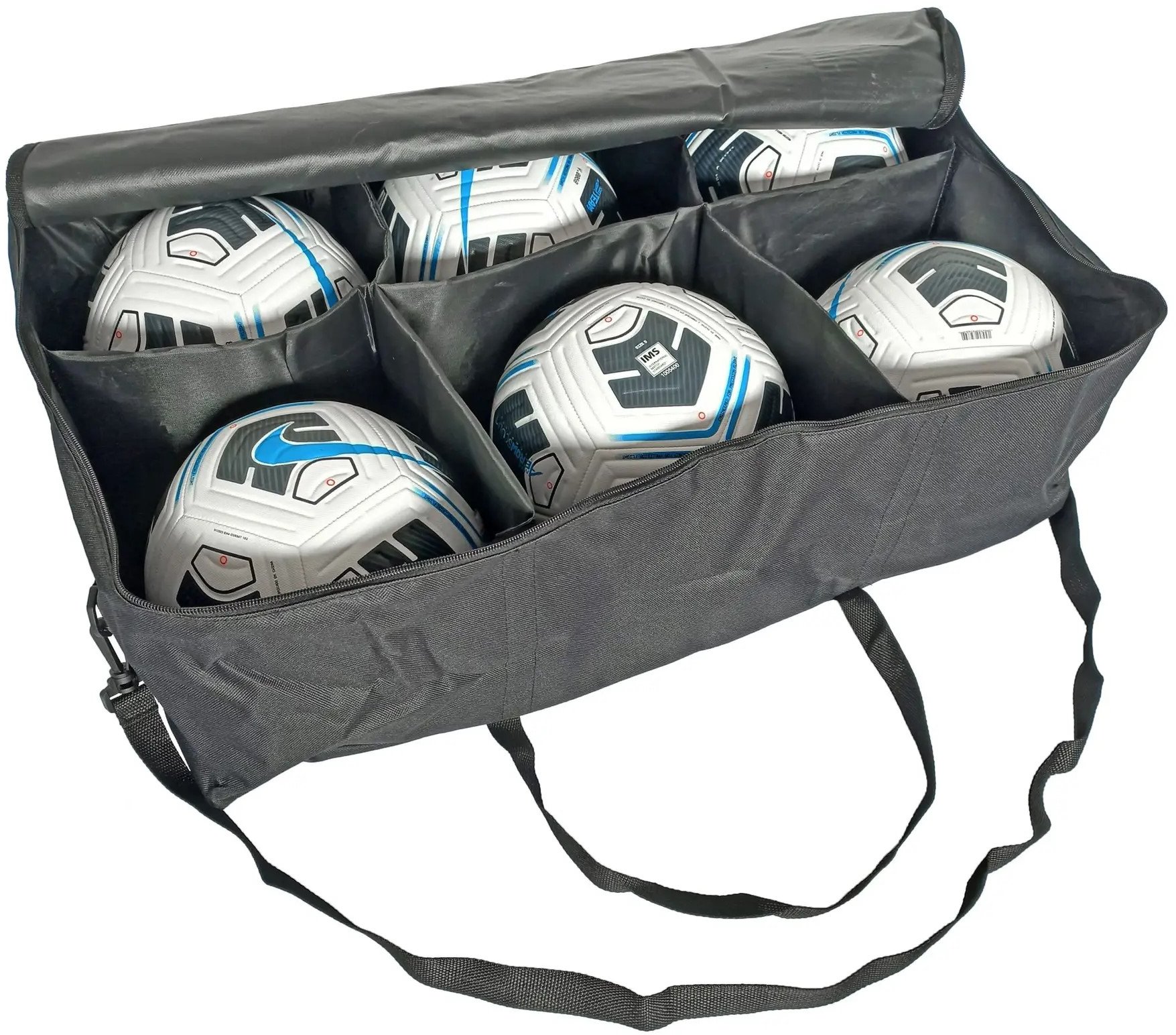 Акція на Сумка-чемодан для мячей Meta Match ball bag серая Уни 6 мячей (1912150212) від Stylus