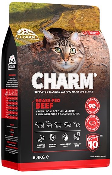 Акція на Сухий корм Charm Grass-Fed Beef Бички вигодовані на траві беззернової для котів 5.4 кг (59693) від Y.UA