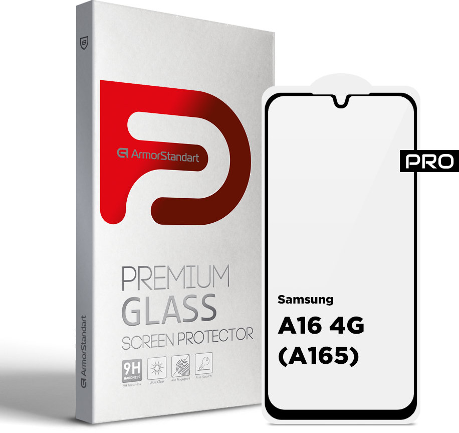 

ArmorStandart Tempered Glass Pro Black для Samsung A165 Galaxy A16 4G / A166 Galaxy A16 5G (ARM80171)